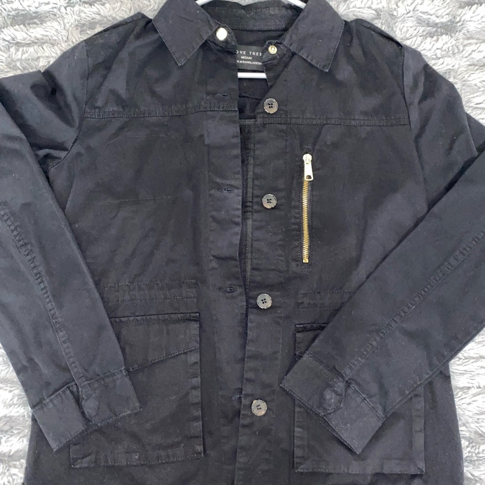 Medium womens black button up